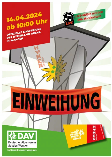 Flyer Einweihungsfeier | © DAV Wangen