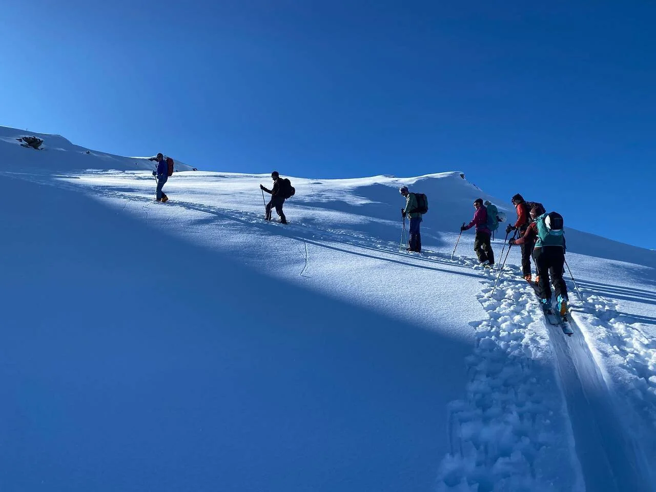 Pulverschnee und Gipfelwind | © DAV Wangen