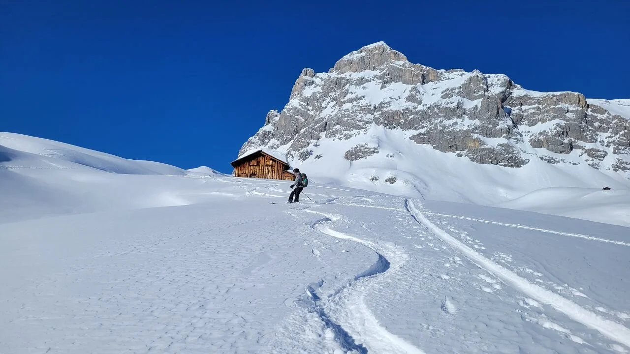 Skitouren-Grundkurs Wochenende in St. Antonien am Berghaus Alpenrösli | © DAV Wangen