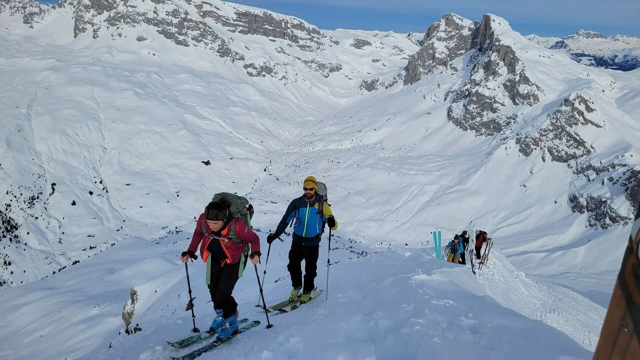 Skitouren-Grundkurs Wochenende in St. Antonien am Berghaus Alpenrösli | © DAV Wangen