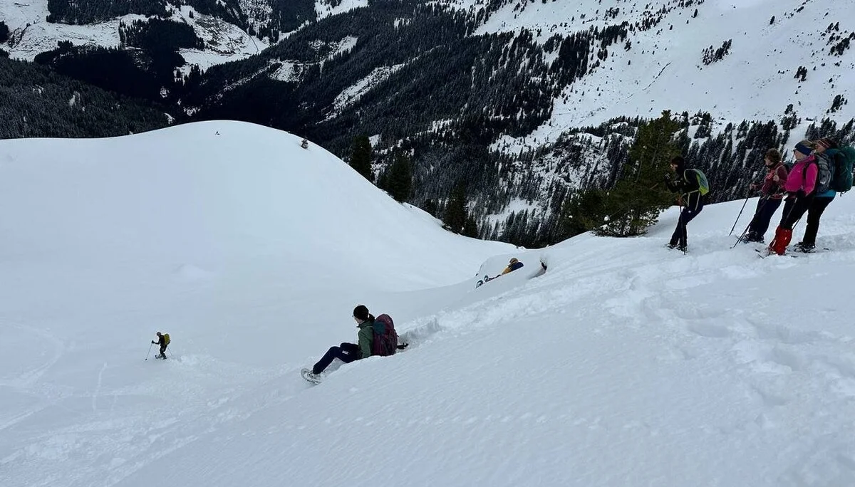  Mit Textilbremse ins Manzenkar hinab | © DAV Wangen