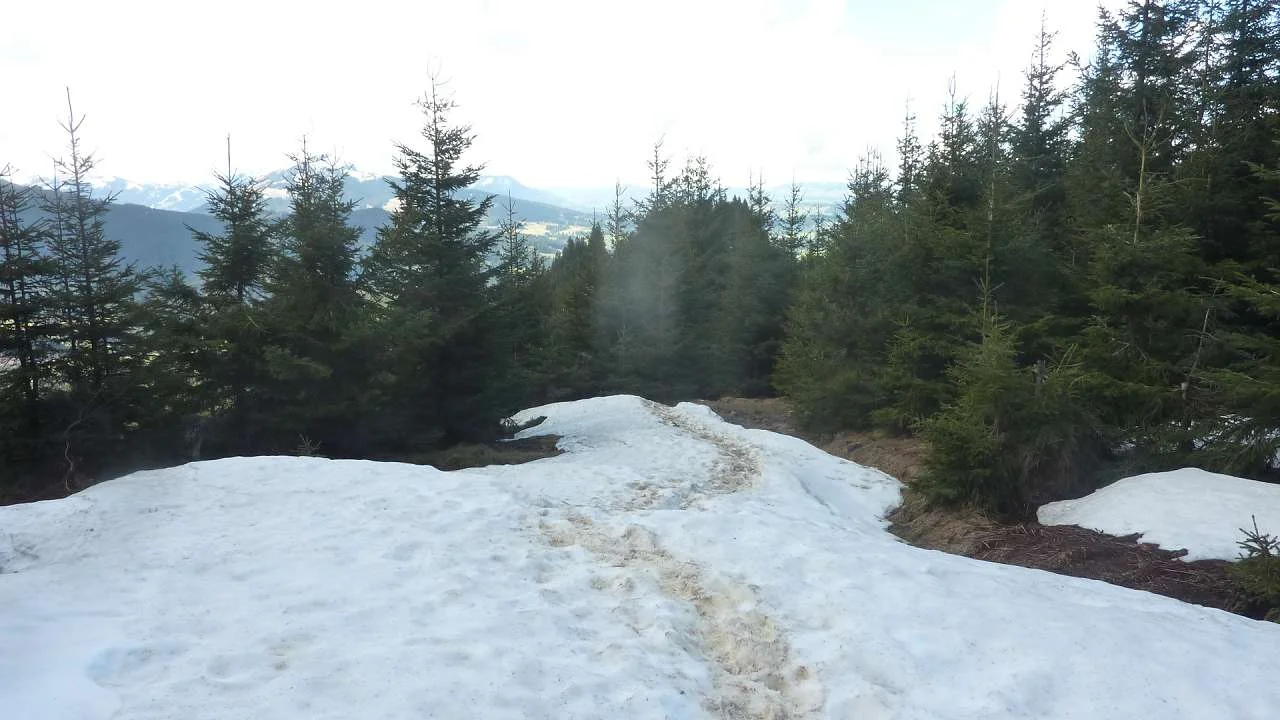 etwas Schnee zum Gipfel | © M. Bischofberger