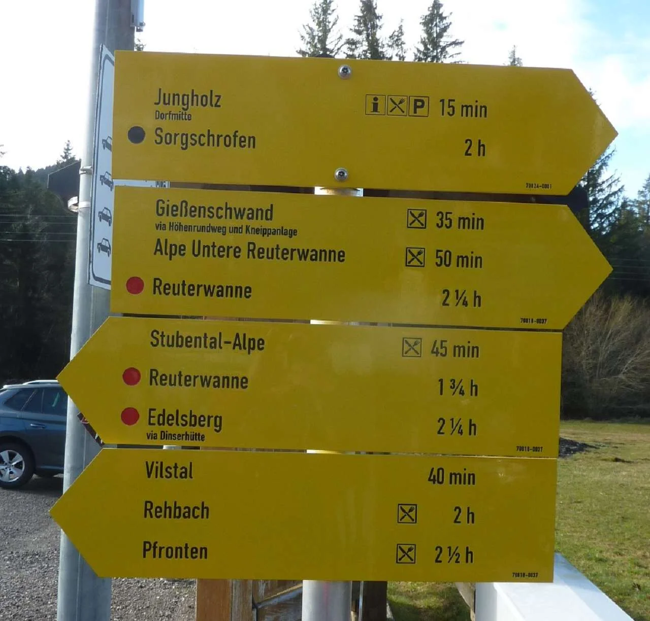 Routenschild | © M. Bischofberger