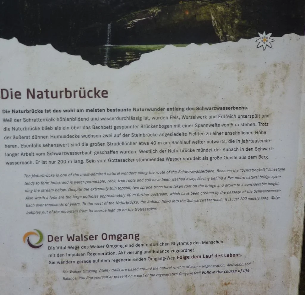 Naturwunder am Schwarzwasserbach  bei Riezlern | © Max Bischofberger 