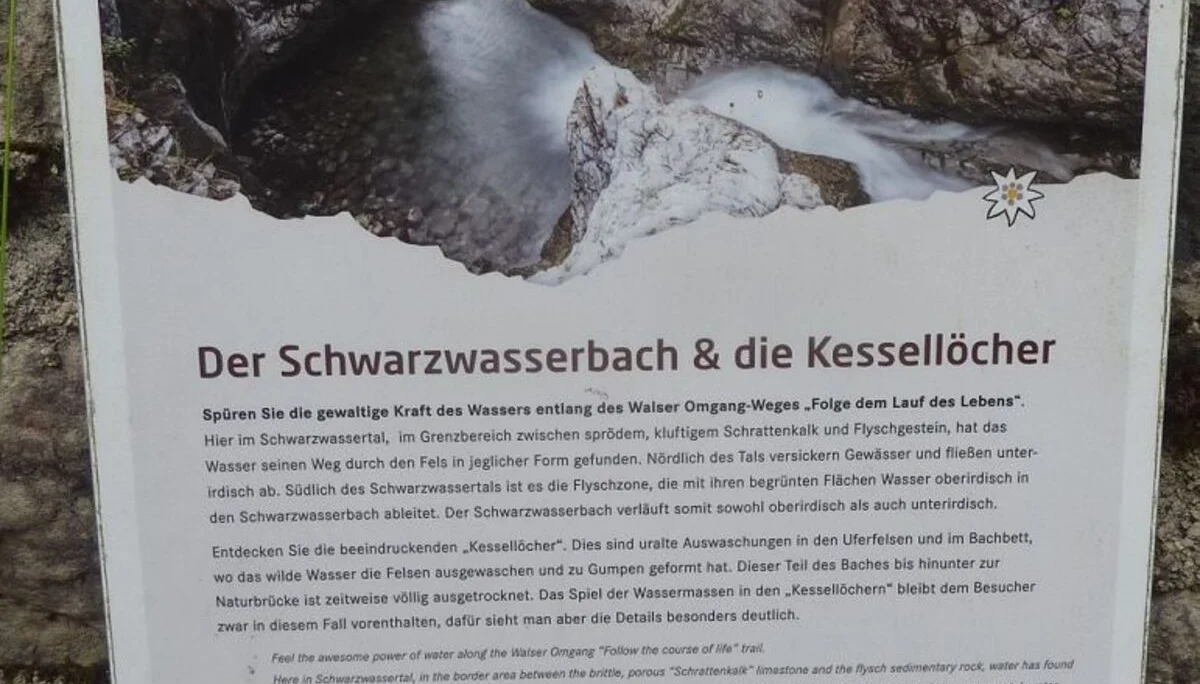 Naturwunder am Schwarzwasserbach  bei Riezlern | © Max Bischofberger 