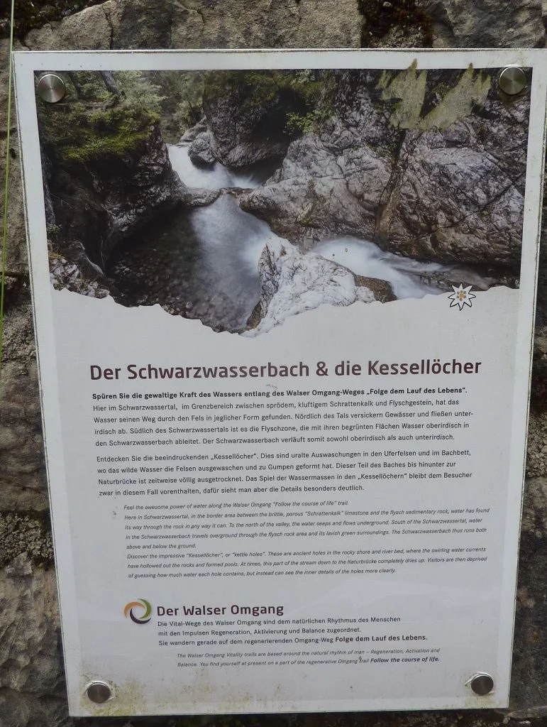 Naturwunder am Schwarzwasserbach  bei Riezlern | © Max Bischofberger 