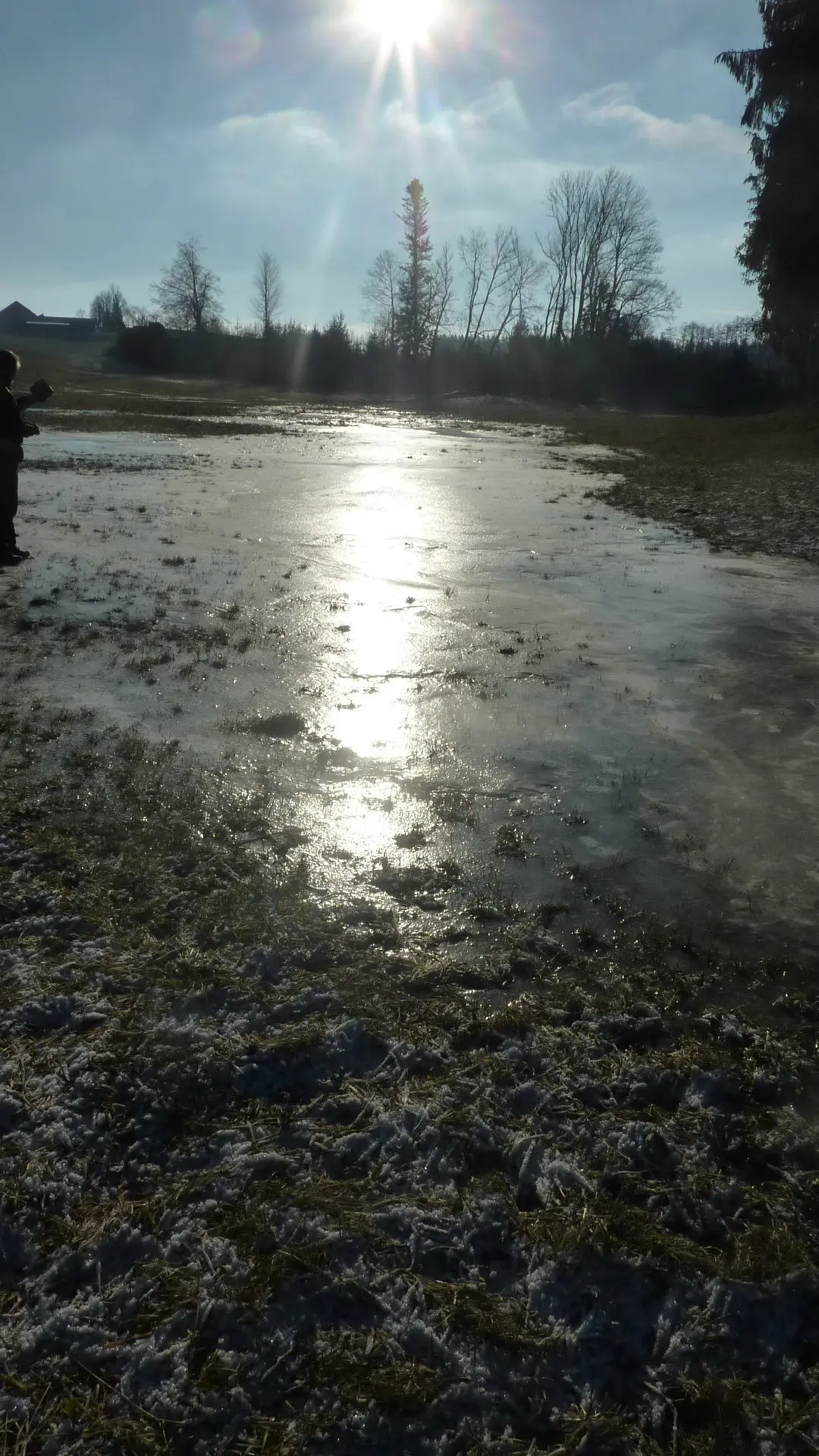 überall Eisflächen, aber kein Schnee | © Max Bischofberger