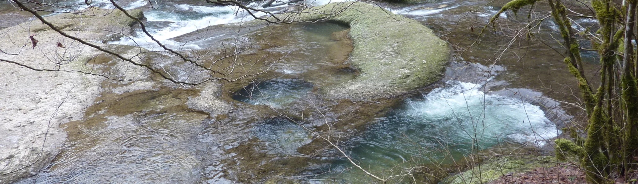 Blick auf ein Strudellloch | © Max Bischofberger
