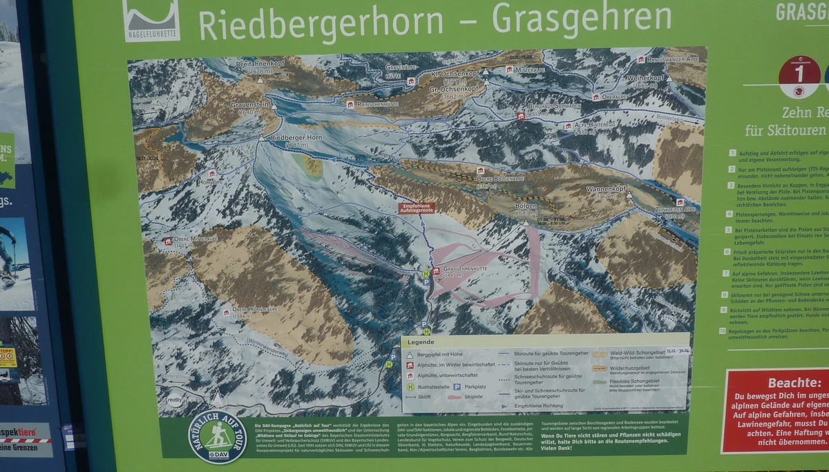 Geländekarte Grasgehren | © Max Bischofberger