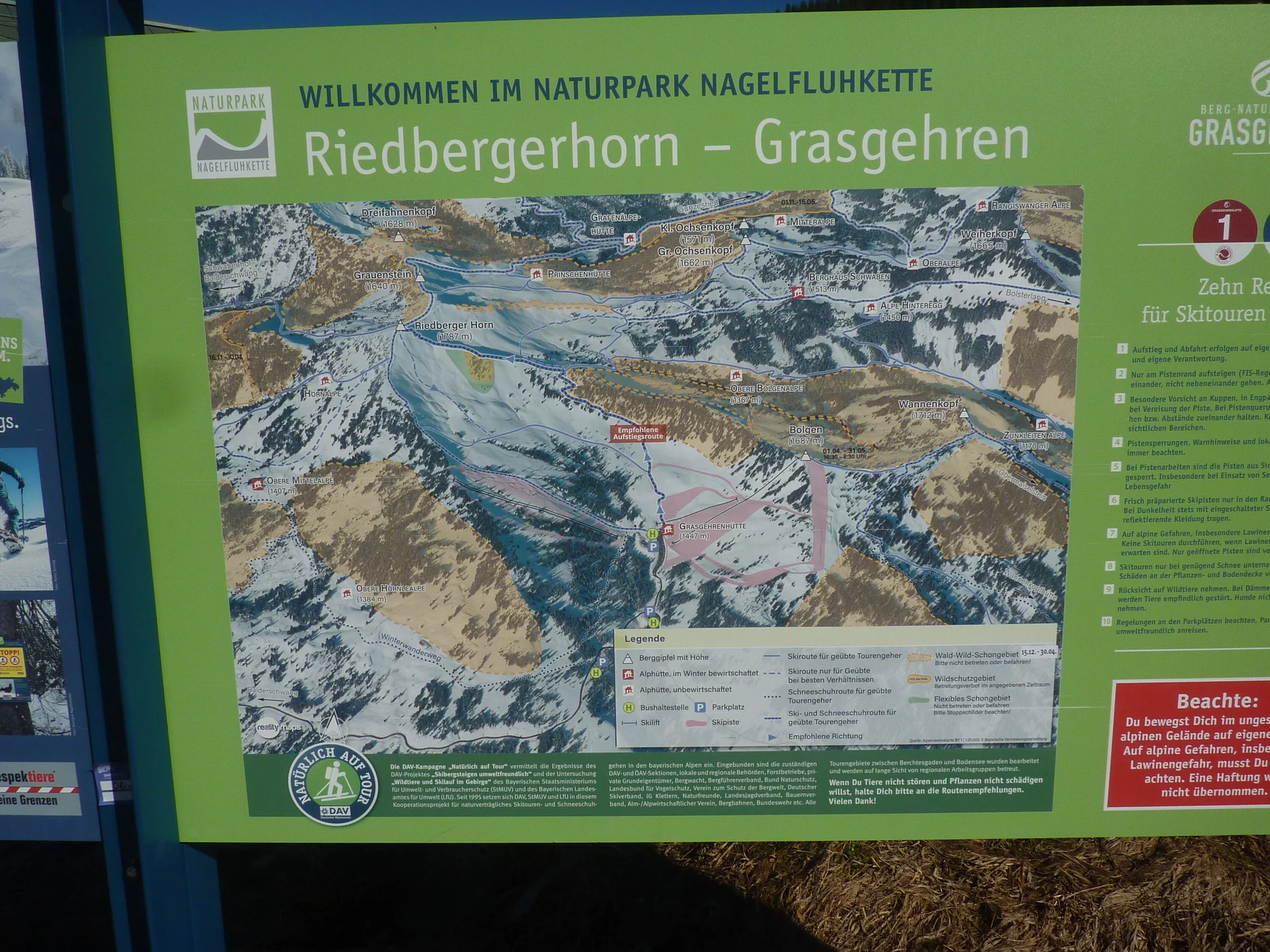 Geländekarte Grasgehren | © Max Bischofberger