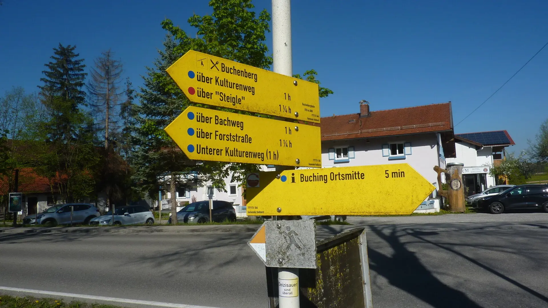 Wege hinauf  über Kulturenweg und Steigle, hinab über Bachwegund hinab | © Max Bischofberger