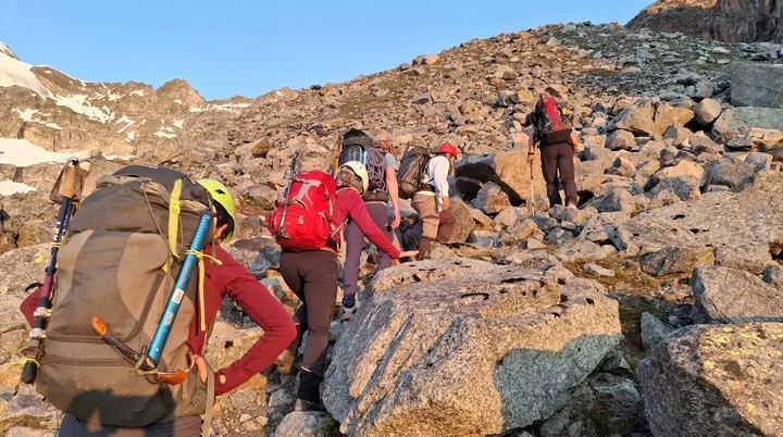 Überschreitung des Piz Morteratsch, 3751 m | © Marcus Gutfrucht