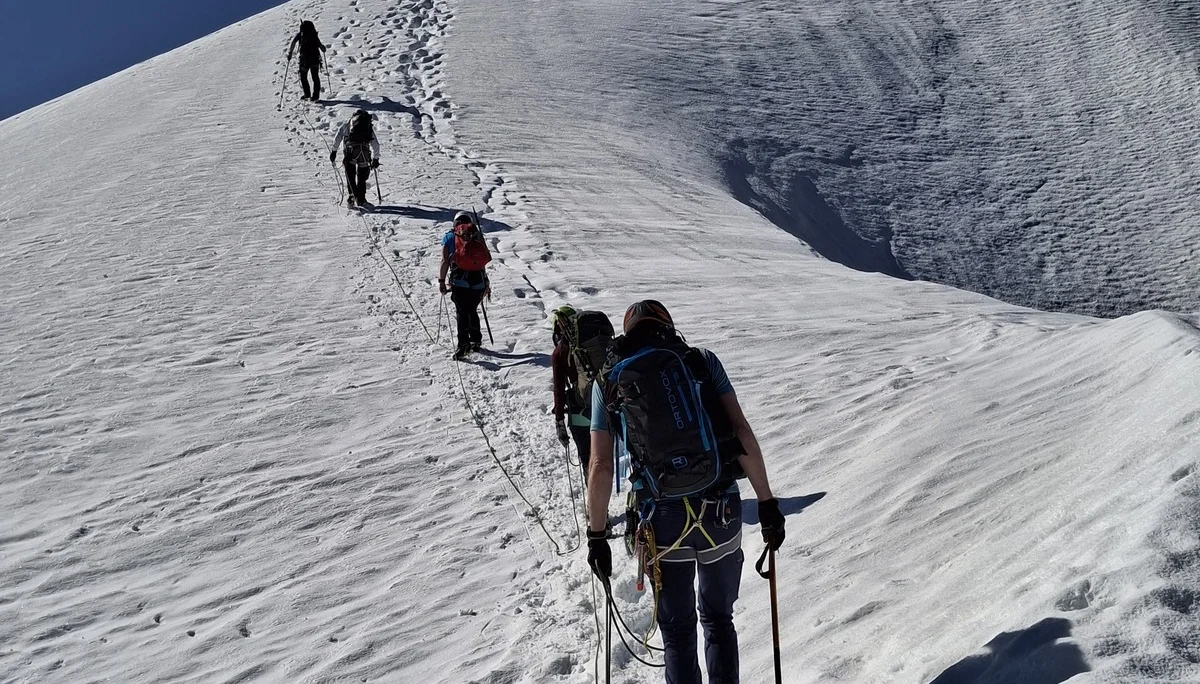 Überschreitung des Piz Morteratsch, 3751 m | © Marcus Gutfrucht