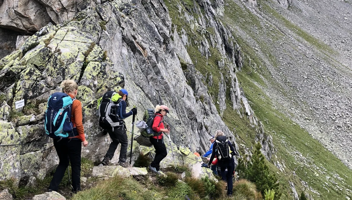 Berliner Höhenweg – nichts für unerfahrene Wanderer ! | © Tourenteilnehmer
