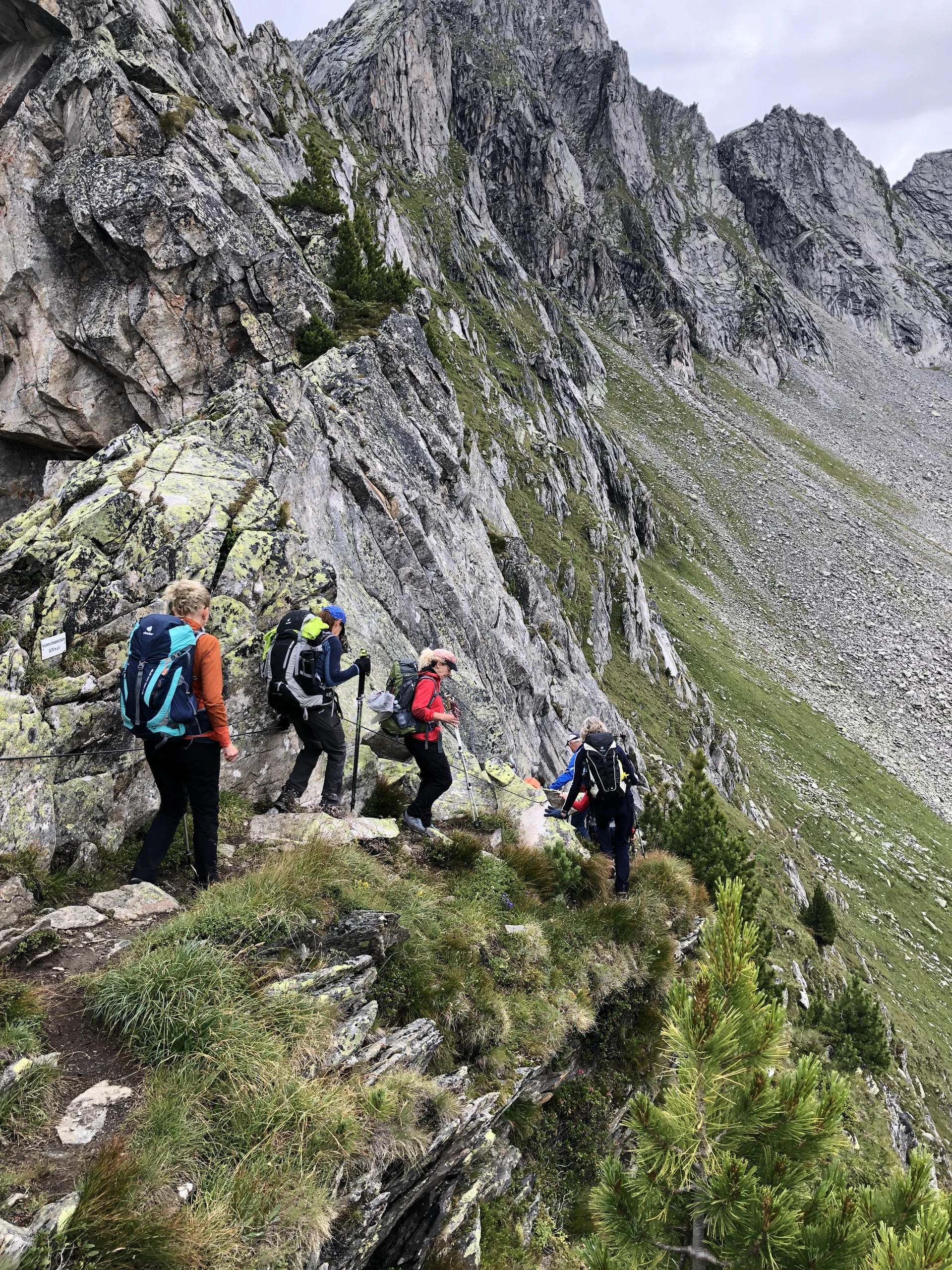 Berliner Höhenweg – nichts für unerfahrene Wanderer ! | © Tourenteilnehmer