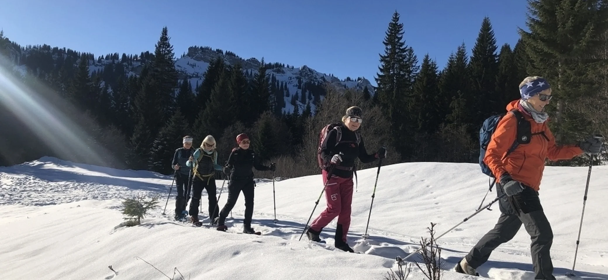 Schneeschuhwanderung zur Aussichtsloge in die Allgäuer Alpen | © Hubert Weber