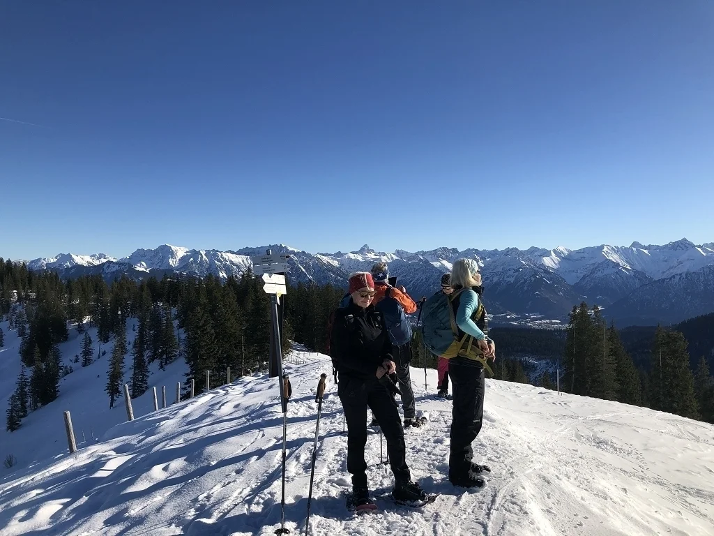Schneeschuhwanderung zur Aussichtsloge in die Allgäuer Alpen | © Hubert Weber