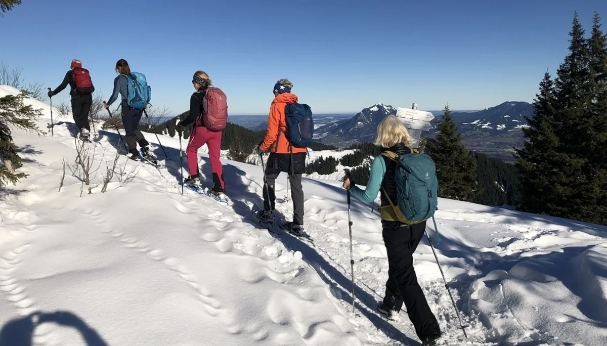 Schneeschuhwanderung zur Aussichtsloge in die Allgäuer Alpen | © Hubert Weber