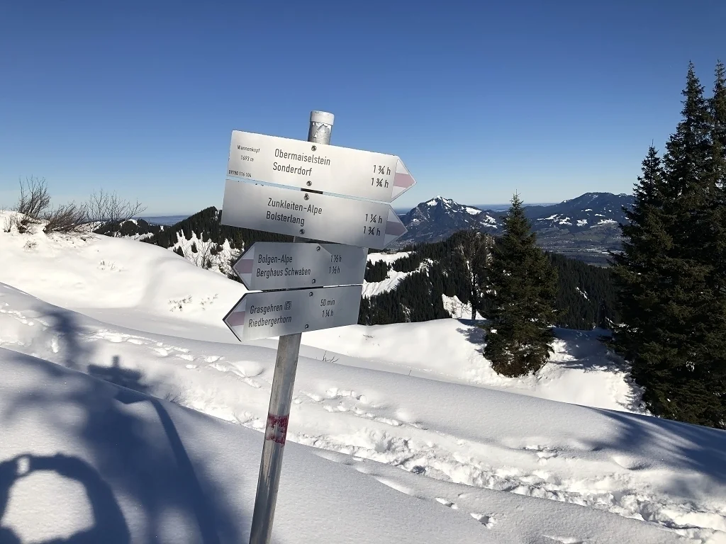 Schneeschuhwanderung zur Aussichtsloge in die Allgäuer Alpen | © Hubert Weber