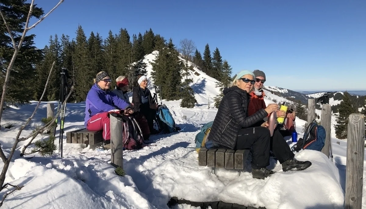 Schneeschuhwanderung zur Aussichtsloge in die Allgäuer Alpen | © Hubert Weber