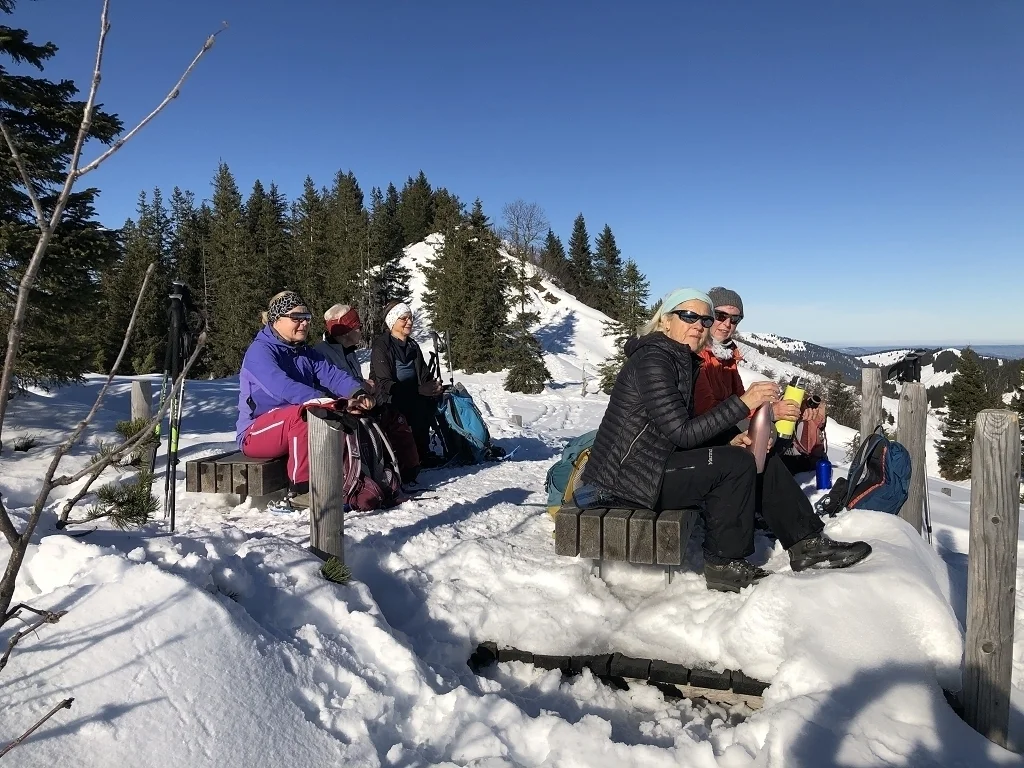 Schneeschuhwanderung zur Aussichtsloge in die Allgäuer Alpen | © Hubert Weber