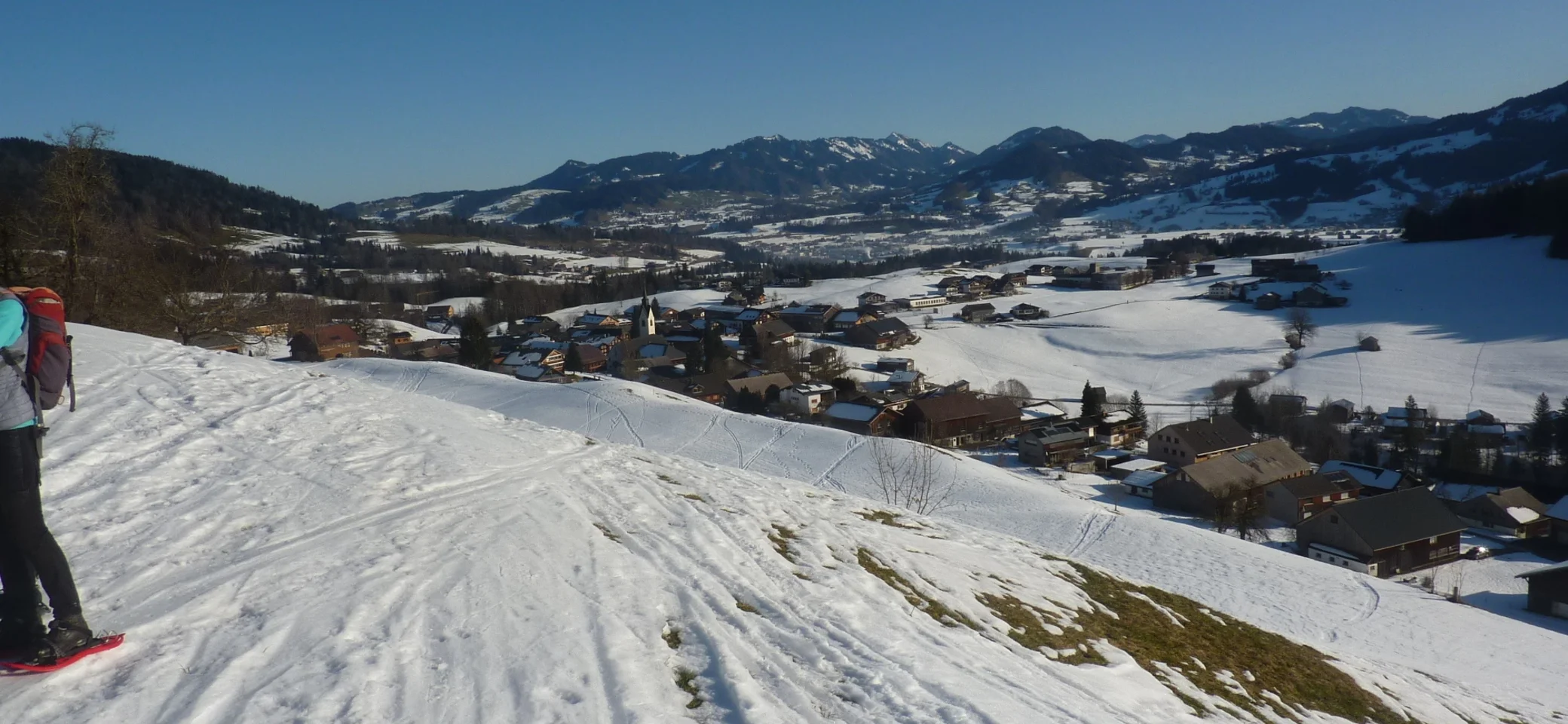 Schneeschuhwanderung bei Schwarzenberg | © Max Bischofberger