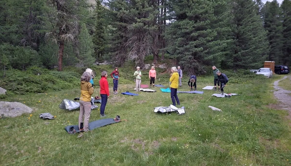 Yoga und Wandern in der Bernina | © Teilnehmer DAV Wangen
