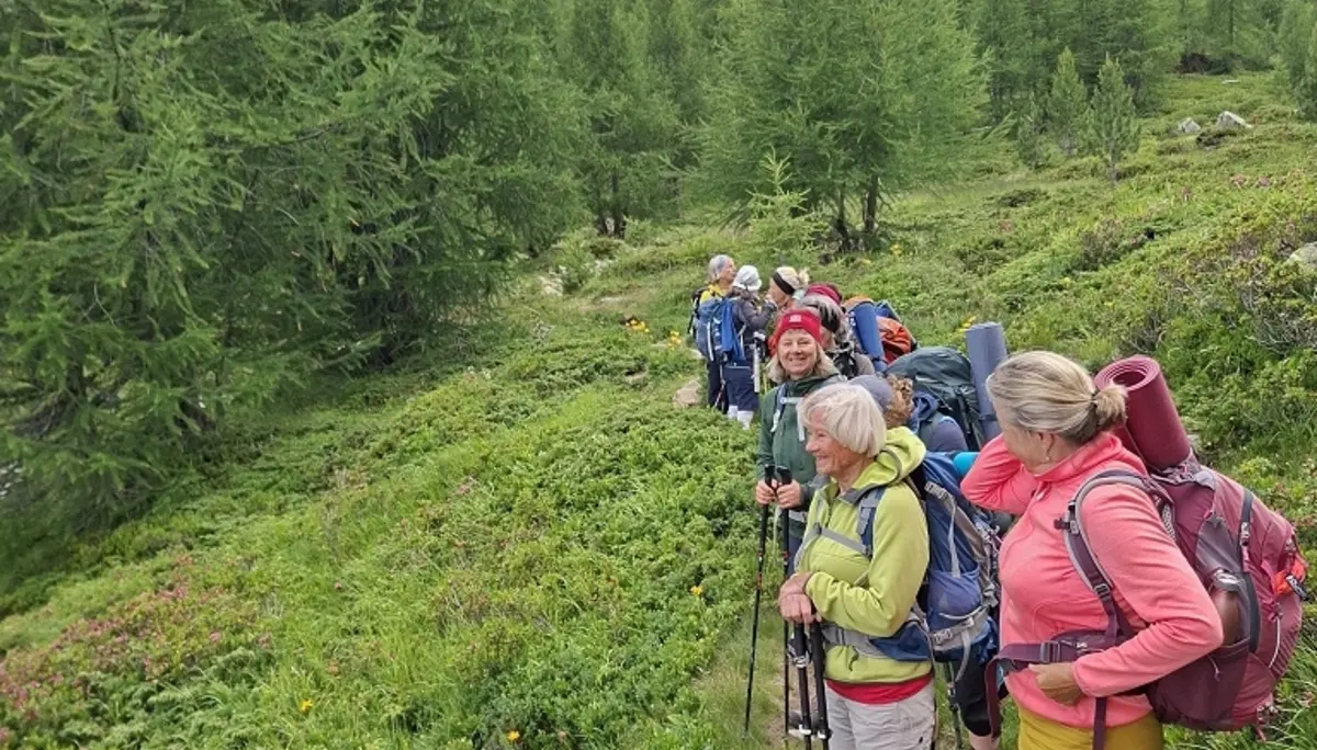 Yoga und Wandern in der Bernina | © Teilnehmer DAV Wangen