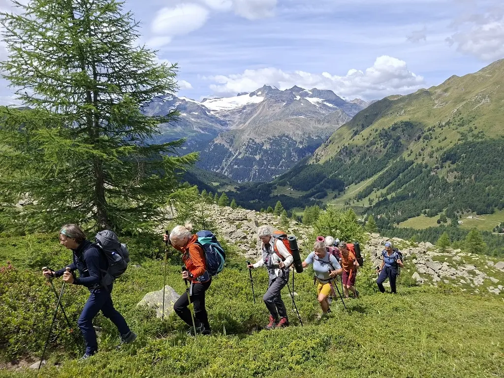 Yoga und Wandern in der Bernina | © Teilnehmer DAV Wangen