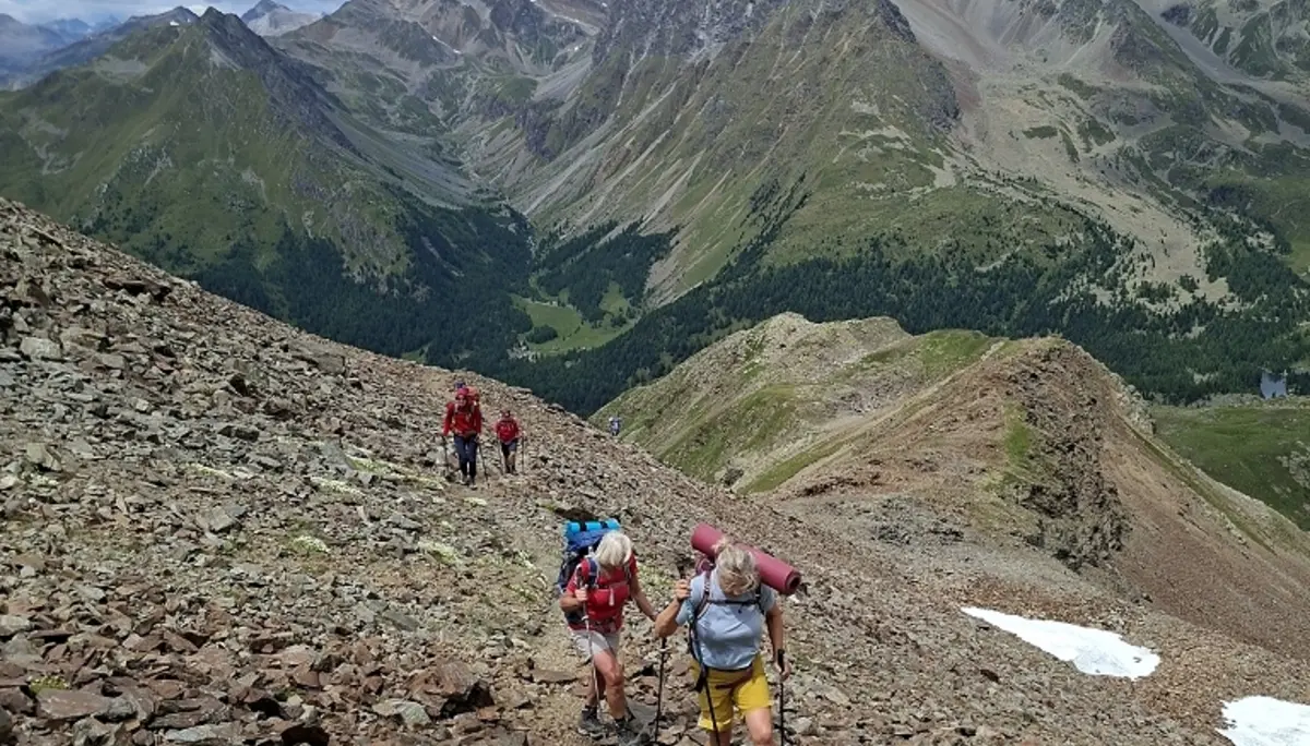 Yoga und Wandern in der Bernina | © Teilnehmer DAV Wangen