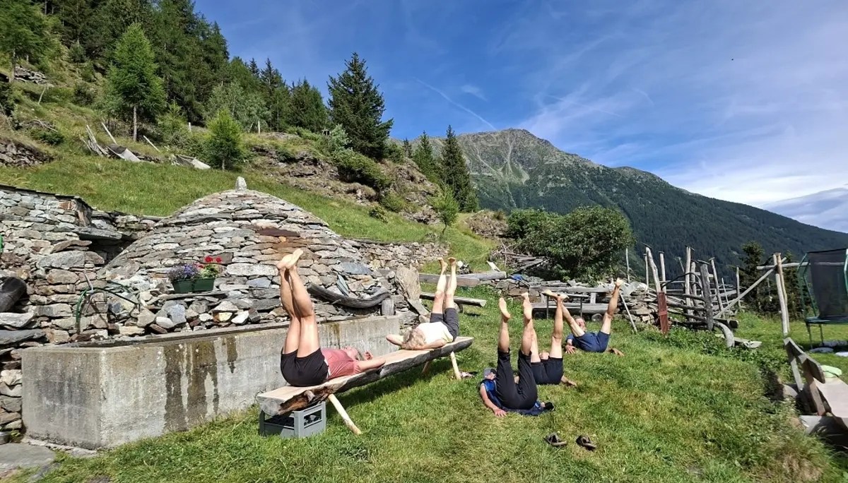 Yoga und Wandern in der Bernina | © Teilnehmer DAV Wangen
