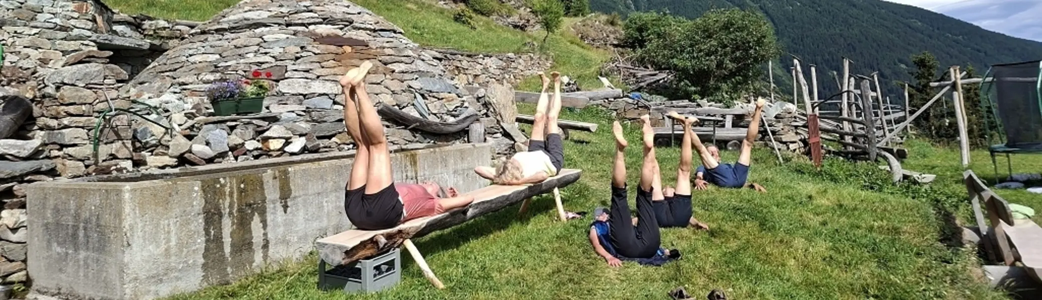 Yoga und Wandern in der Bernina | © Teilnehmer DAV Wangen