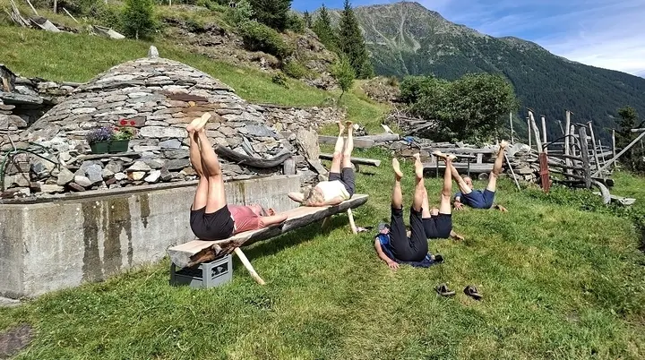 Yoga und Wandern in der Bernina | © Teilnehmer DAV Wangen