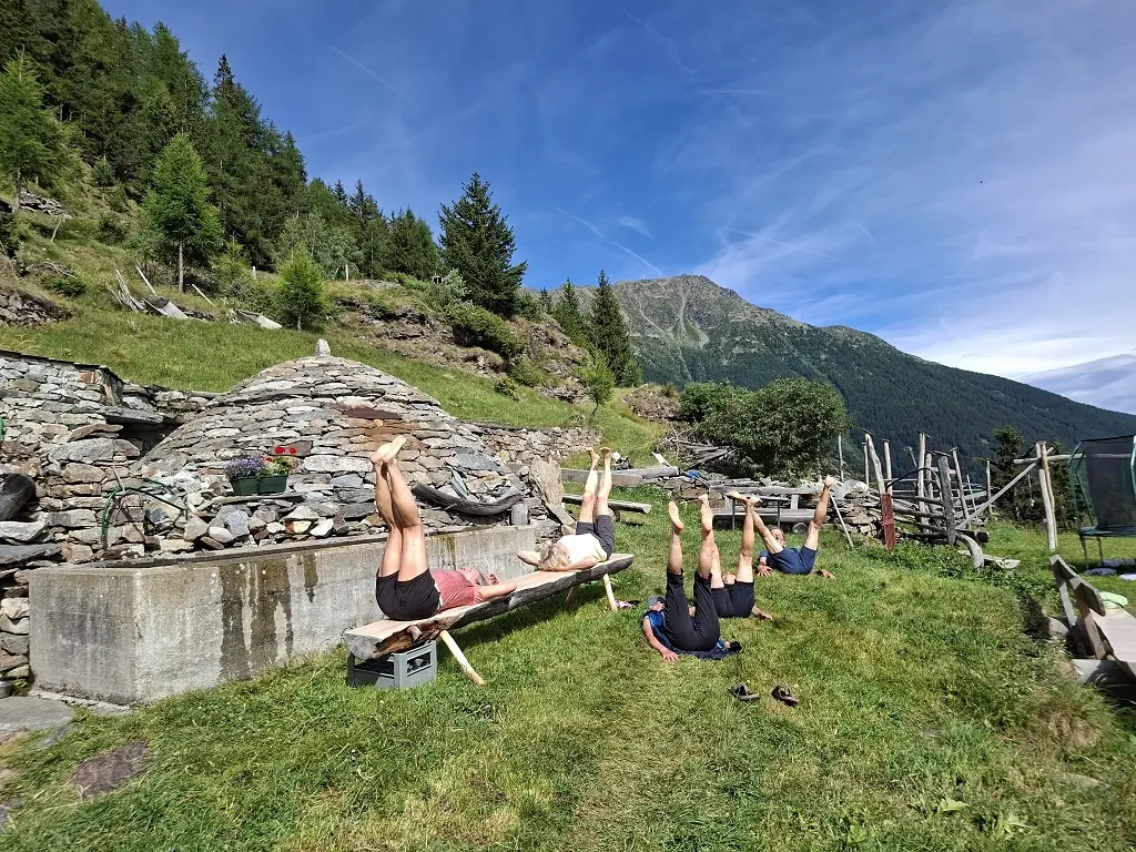 Yoga und Wandern in der Bernina | © Teilnehmer DAV Wangen