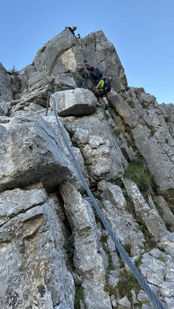 Klettersteig Tajakante | © DAV Wangen/Teilnehmer