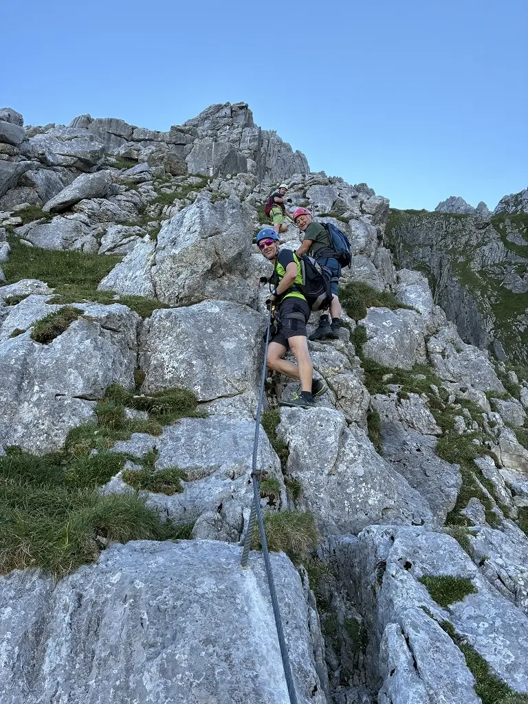 Klettersteig Tajakante | © DAV Wangen/Teilnehmer