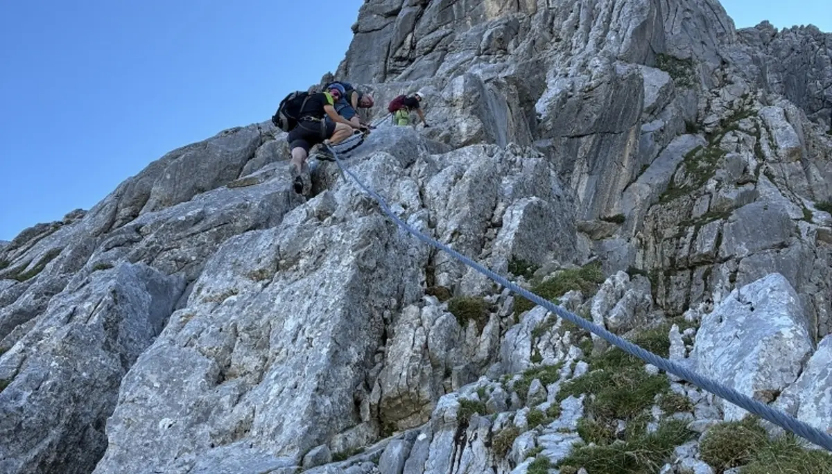 Klettersteig Tajakante | © DAV Wangen/Teilnehmer