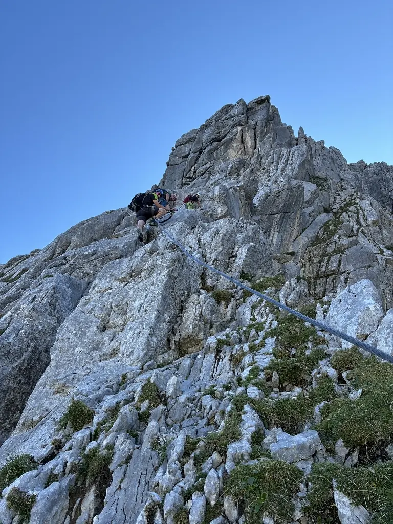 Klettersteig Tajakante | © DAV Wangen/Teilnehmer