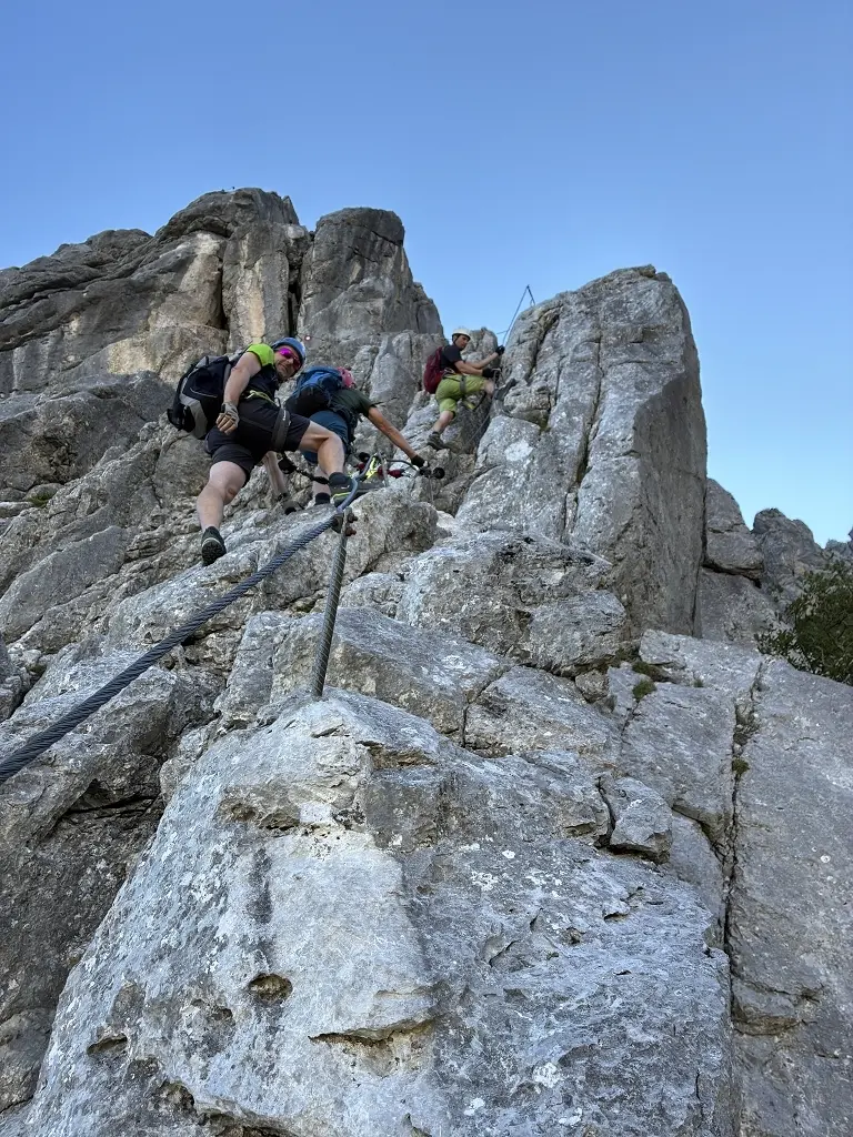 Klettersteig Tajakante | © DAV Wangen/Teilnehmer