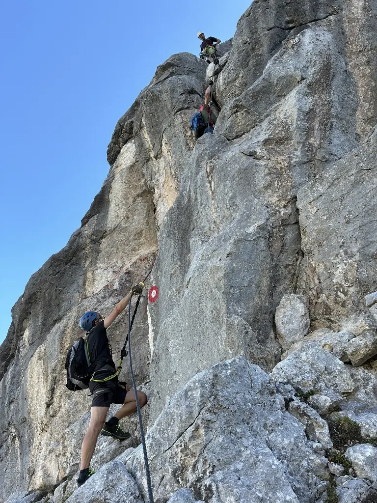 Klettersteig Tajakante | © DAV Wangen/Teilnehmer