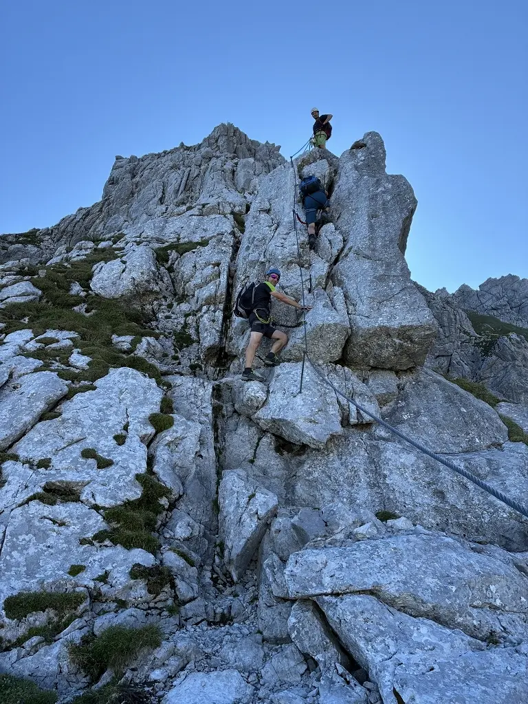 Klettersteig Tajakante | © DAV Wangen/Teilnehmer