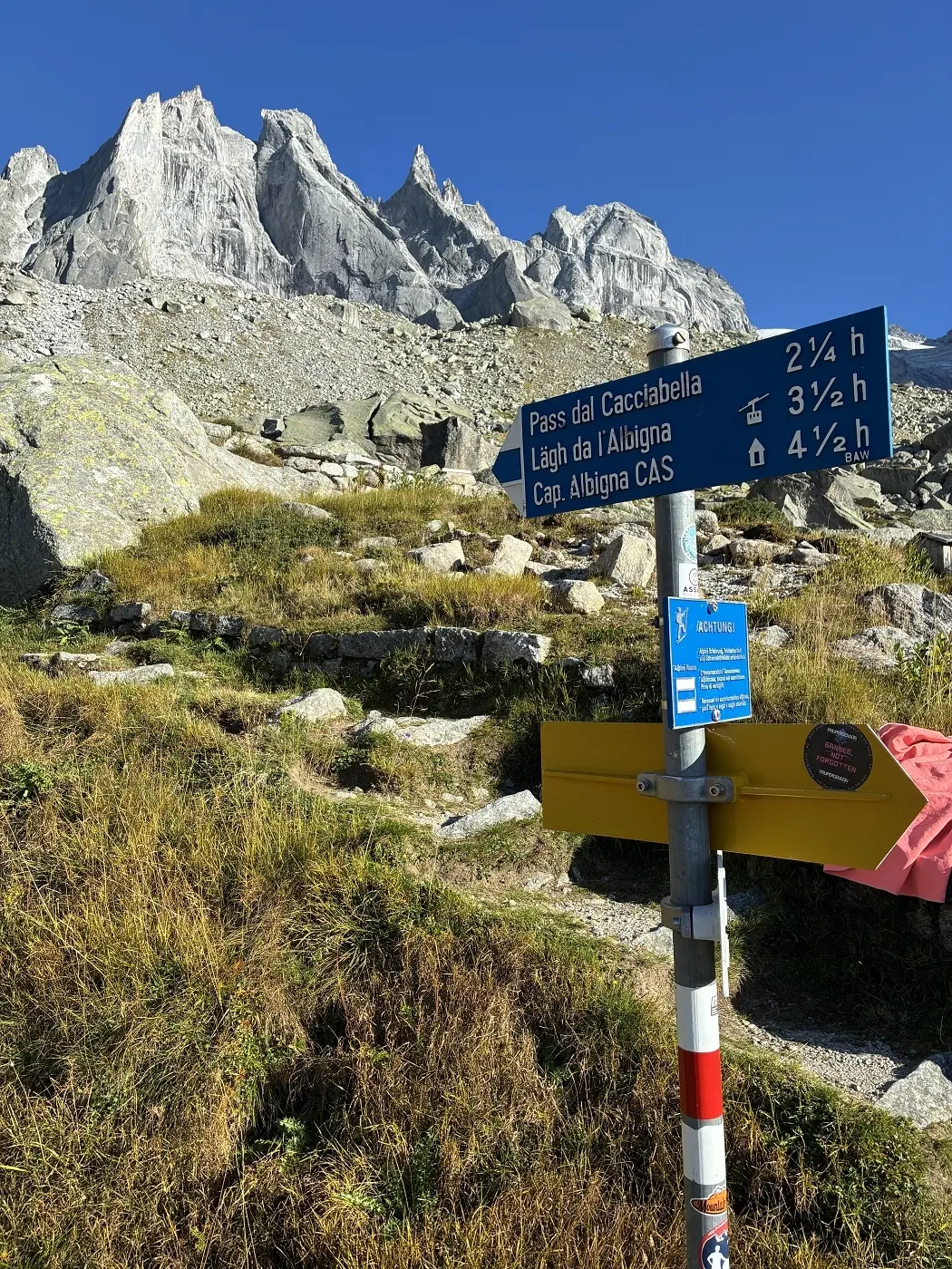 Auf dem Sentiero Bregaglia | © DAV-Wangen/Teilnehmer